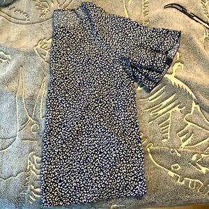 Polyesters Blue dotted blouses